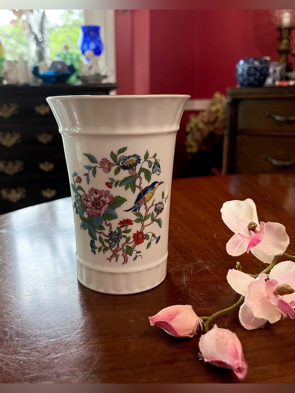 Vintage Aynsley Fine Bone China "Pembroke" 5" Tumbler Vase Made in England